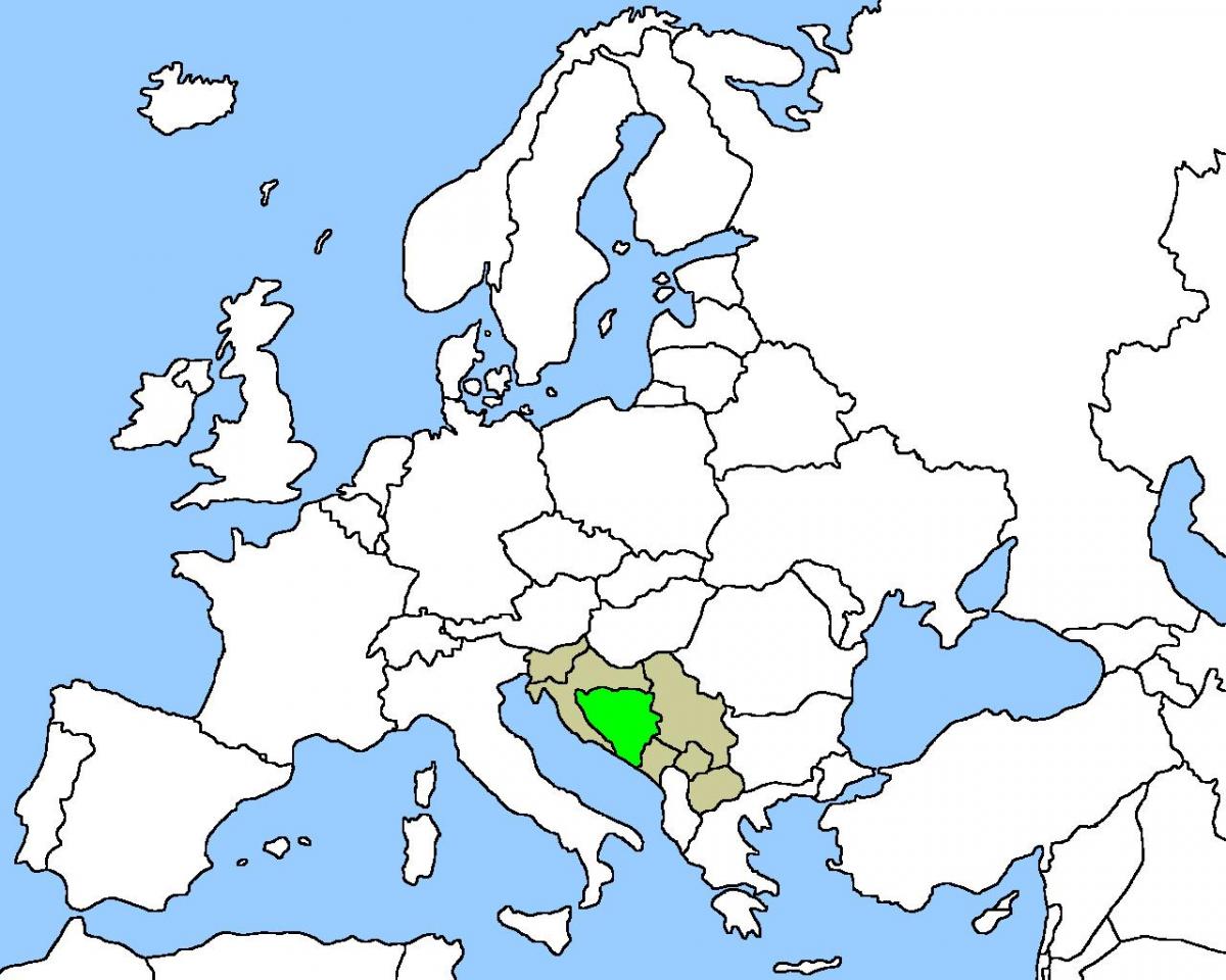 Mapa de ubicación en Bosnia 
