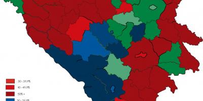 Bosnia religión mapa
