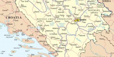 Mapa de Bosnia