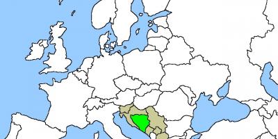 Mapa de ubicación en Bosnia 